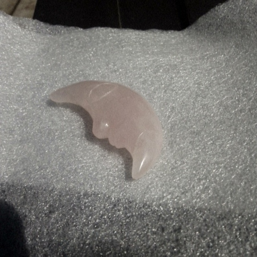 Pink moon rose quartz